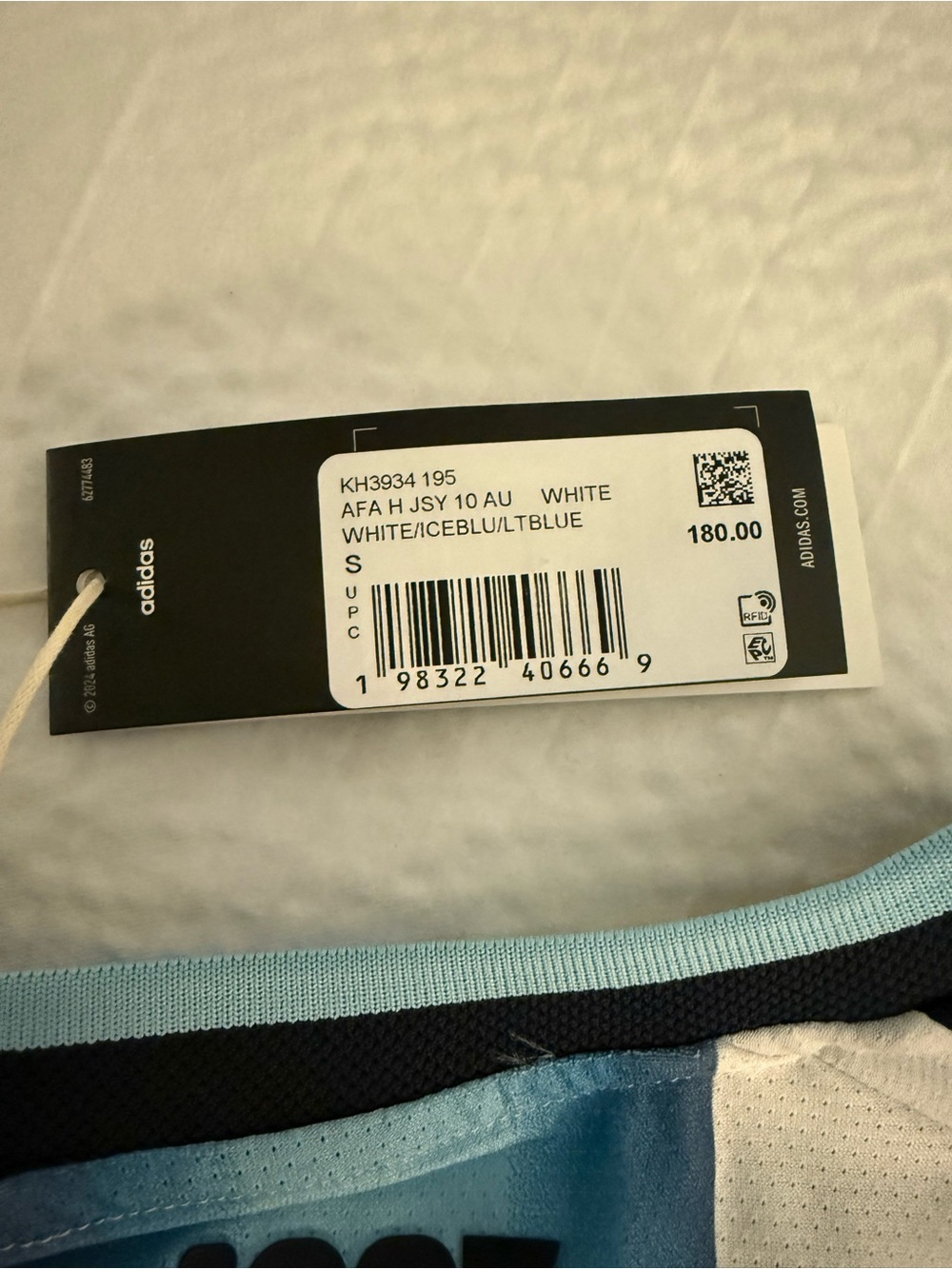Adidas Argentina Lionel Messi White (Home) “Pitch Version” Soccer Jersey (NEW) - Picture 11 of 16